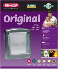 Petsafe 757 Hondenluik - Medium - Zilver/Tranparant -Huisdierbenodigdheden Serie 1010x1200