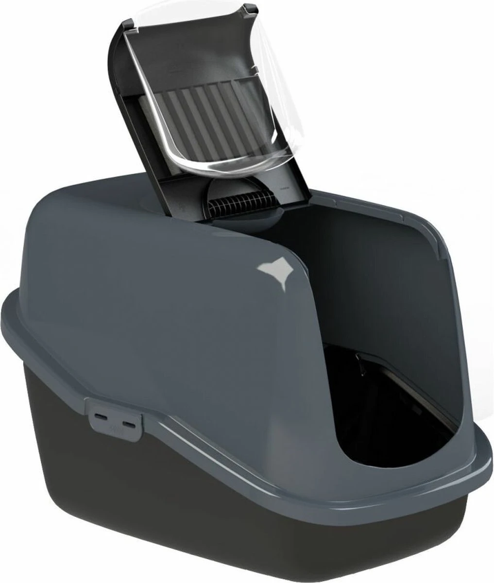 PeeWee Kattenbak EcoHus Startpakket - Antraciet - 56 X 39 X 38,5 Cm 7 PeeWee Kattenbak EcoHus Startpakket - Antraciet - 56 X 39 X 38,5 Cm - Afbeelding 7