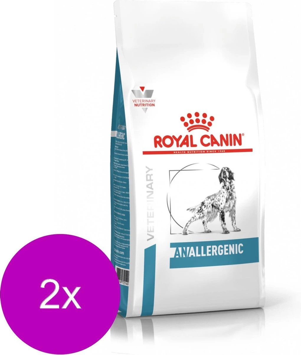 Royal Canin Veterinary Diet Anallergenic - Hondenvoer - 2 X 8 Kg 2 Royal Canin Veterinary Diet Anallergenic - Hondenvoer - 2 X 8 Kg - Afbeelding 2