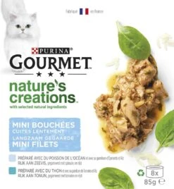 Gourmet Nature's Creations - Kattenvoer Natvoer - Zeevis - 48 X 85 Gr -Huisdierbenodigdheden Serie 1104x1200
