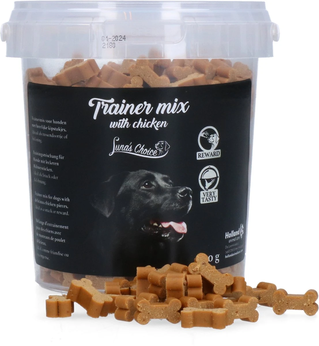 Luna’s Choice Trainermix Kipstukjes – Hondensnacks Voor Bij De Training – Zachte Hondensnoepjes – Geen Toegevoegde Suikers 1 Luna’s Choice Trainermix Kipstukjes – Hondensnacks Voor Bij De Training – Zachte Hondensnoepjes – Geen Toegevoegde Suikers