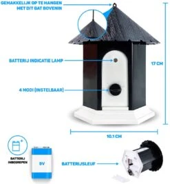 Vulpes Pets® Anti Blaf Apparaat Pro - Anti Blafband Voor Alle Honden - Luxe Hondentrainer - Diervriendelijk & Zonder Schok - Inclusief 9V Batterij - Waterbestendig - Ophangbaar - Instelbare Ultrasone Niveauregeling - 4 Standen -Huisdierbenodigdheden Serie 1111x1200 1