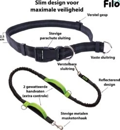 Filo Elastische Hondenriem Middel - Hardlopen En Wandelen - Hardloopriem Hond Handsfree Met Heuptasje - Looplijn Met Heupriem - Canicross Gordel Honden - Riemen - Heupgordel - Leiband 11 Filo Elastische Hondenriem Middel - Hardlopen En Wandelen - Hardloopriem Hond Handsfree Met Heuptasje - Looplijn Met Heupriem - Canicross Gordel Honden - Riemen - Heupgordel - Leiband -Huisdierbenodigdheden Serie 1112x1200
