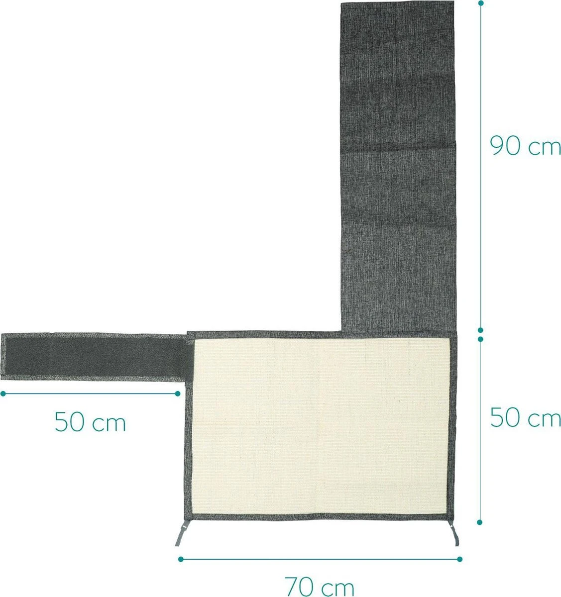 Navaris Katten Krabmat - Bescherming Van Meubels - Voor Banken En Stoelen - Krabbescherming - Voor De Linkerkant - Donkergrijs 3 Navaris Katten Krabmat - Bescherming Van Meubels - Voor Banken En Stoelen - Krabbescherming - Voor De Linkerkant - Donkergrijs - Afbeelding 3