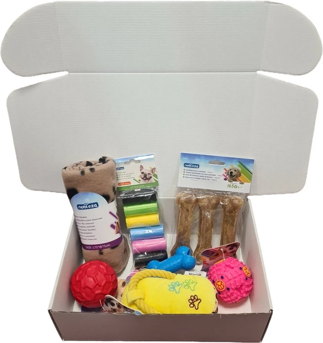 Puppypakket - Puppy Cadeaupakket - Puppy Box - Puppy Speelgoed - Honden Pakket - Honden Speelgoed Pakket - Snuffelbox - Hondenspeelgoed 1 Puppypakket - Puppy Cadeaupakket - Puppy Box - Puppy Speelgoed - Honden Pakket - Honden Speelgoed Pakket - Snuffelbox - Hondenspeelgoed