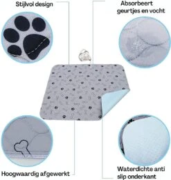 XXL Puppy Training Pad - Plasmat - Zwart - 104 X 104 Cm - Hondentoilet - Herbruikbaar - Wasbaar 12 XXL Puppy Training Pad - Plasmat - Zwart - 104 X 104 Cm - Hondentoilet - Herbruikbaar - Wasbaar -Huisdierbenodigdheden Serie 1137x1200