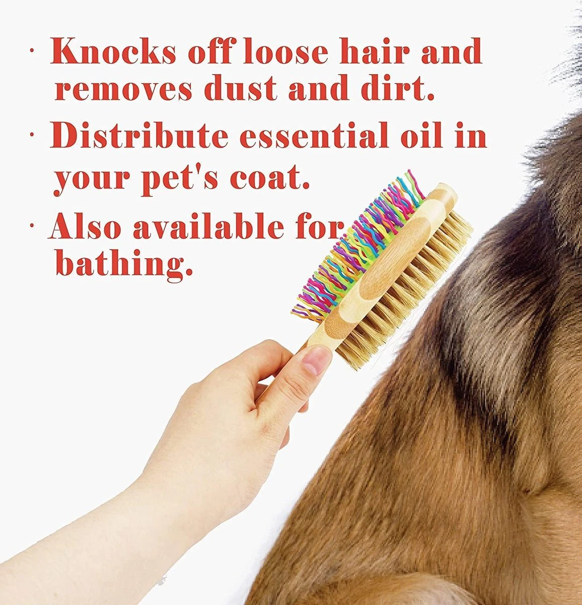 Betty's Dog Brush - Hondenborstel - Voor Elke Vacht Geschikt - Voor Glanzende Vacht - Ontklit En Verzorgt De Vacht 3 Betty's Dog Brush - Hondenborstel - Voor Elke Vacht Geschikt - Voor Glanzende Vacht - Ontklit En Verzorgt De Vacht - Afbeelding 3