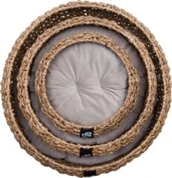 District 70 COCOON - Luxe Hondenmand Van Duurzaam Hoogwaardig Riet Met Zacht Kussen - Maten S/M/L - Large -Huisdierbenodigdheden Serie 1156x1200