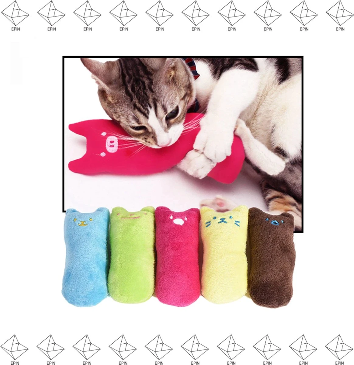 Merkloos EPIN | Kattenkruid Knuffeldier | Katten Speelgoed | Catnip | Kattenspeelgoed | BLAUW 2 Merkloos EPIN | Kattenkruid Knuffeldier | Katten Speelgoed | Catnip | Kattenspeelgoed | BLAUW - Afbeelding 2