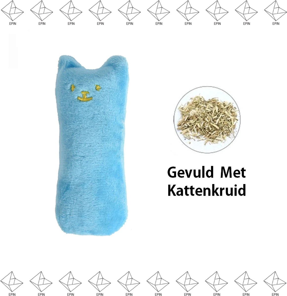 Merkloos EPIN | Kattenkruid Knuffeldier | Katten Speelgoed | Catnip | Kattenspeelgoed | BLAUW 1 Merkloos EPIN | Kattenkruid Knuffeldier | Katten Speelgoed | Catnip | Kattenspeelgoed | BLAUW