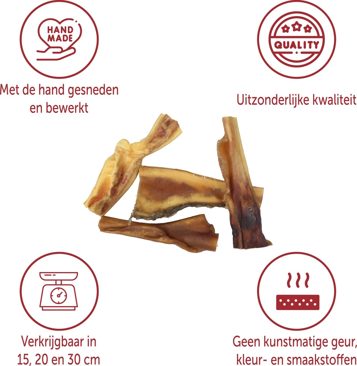 Topdiervoeding Runderkophuid Hondensnacks - Vers Gedroogd - 30cm - 1000 Gram 2 Topdiervoeding Runderkophuid Hondensnacks - Vers Gedroogd - 30cm - 1000 Gram - Afbeelding 2