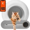 BOME Automatische Kattenbak - Zelfreinigende Kattenbak - Met App En Touchscreen - 65L