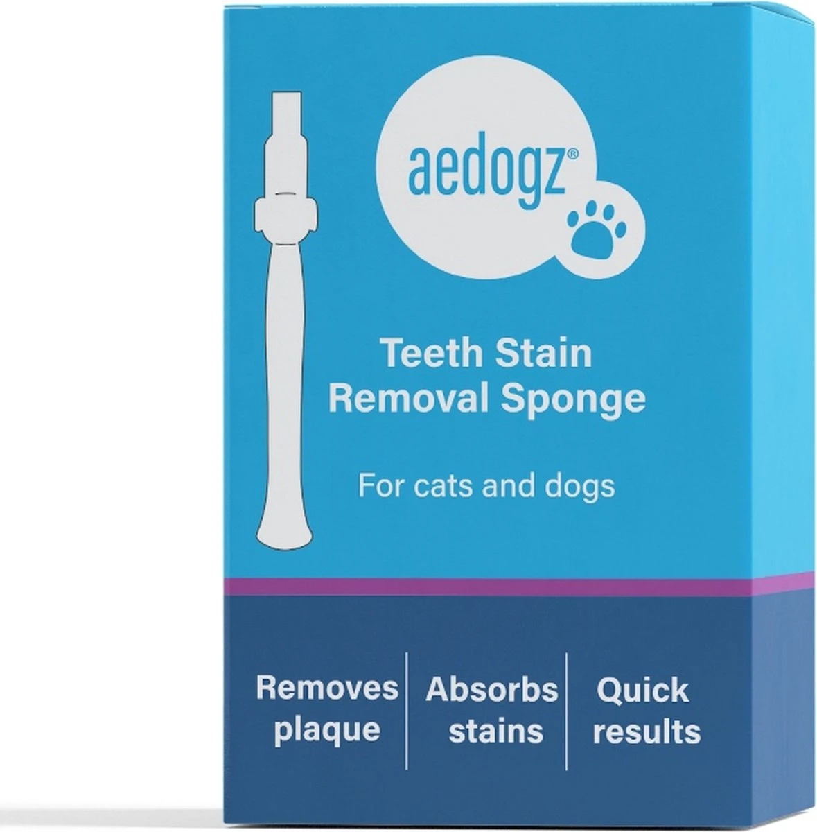 Aedogz Tandsteen Verwijder Spons Hond & Kat - Verwijdert Tandsteen, Aanslag En Vlekken - Verfrist De Adem Voorkomt Tandvleesproblemen. 2 Aedogz Tandsteen Verwijder Spons Hond & Kat - Verwijdert Tandsteen, Aanslag En Vlekken - Verfrist De Adem Voorkomt Tandvleesproblemen. - Afbeelding 2