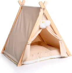 Dogs&Co Tippi Tent Voor Katten Of Kleine Honden Ecru 9 Dogs&Co Tippi Tent Voor Katten Of Kleine Honden Ecru -Huisdierbenodigdheden Serie 1181x1200