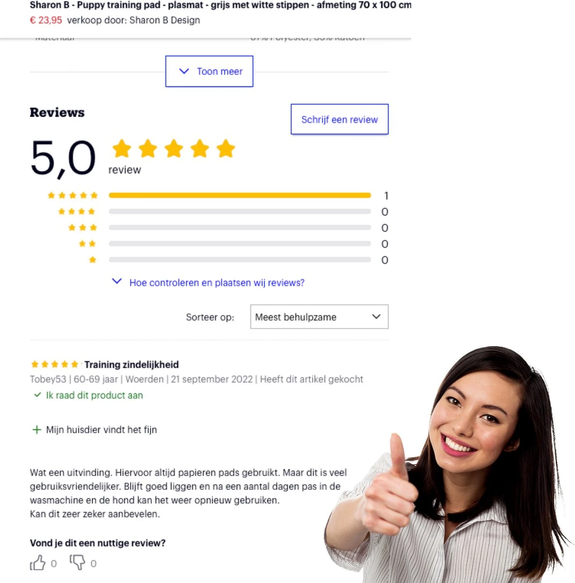 XXL Puppy Training Pad - Plasmat - Zwart - 104 X 104 Cm - Hondentoilet - Herbruikbaar - Wasbaar 9 XXL Puppy Training Pad - Plasmat - Zwart - 104 X 104 Cm - Hondentoilet - Herbruikbaar - Wasbaar - Afbeelding 9