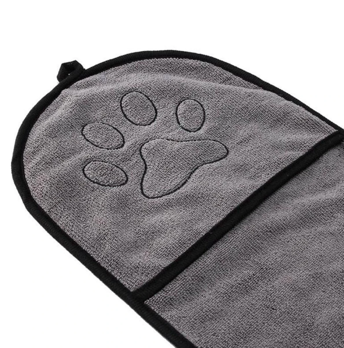 N4dogs – Hondenhanddoek – Honden Handdoek – Microvezel Handdoek – Handdoek Hond – Droogdoek Hond – Dierendeken – Sterk Absorberend – Handdoek Met Zakken - Grijs - 66 X 23 Cm 4 N4dogs – Hondenhanddoek – Honden Handdoek – Microvezel Handdoek – Handdoek Hond – Droogdoek Hond – Dierendeken – Sterk Absorberend – Handdoek Met Zakken - Grijs - 66 X 23 Cm - Afbeelding 4