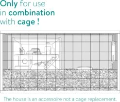 Navaris Houten Hamsterhuis - Speelhut Voor Hamsters, Kleine Knaagdieren, Gerbils, Muizen - Schuilplaats Op Twee Etages Voor Hamster, Cavia, Muis -Huisdierbenodigdheden Serie 1200x1015 1