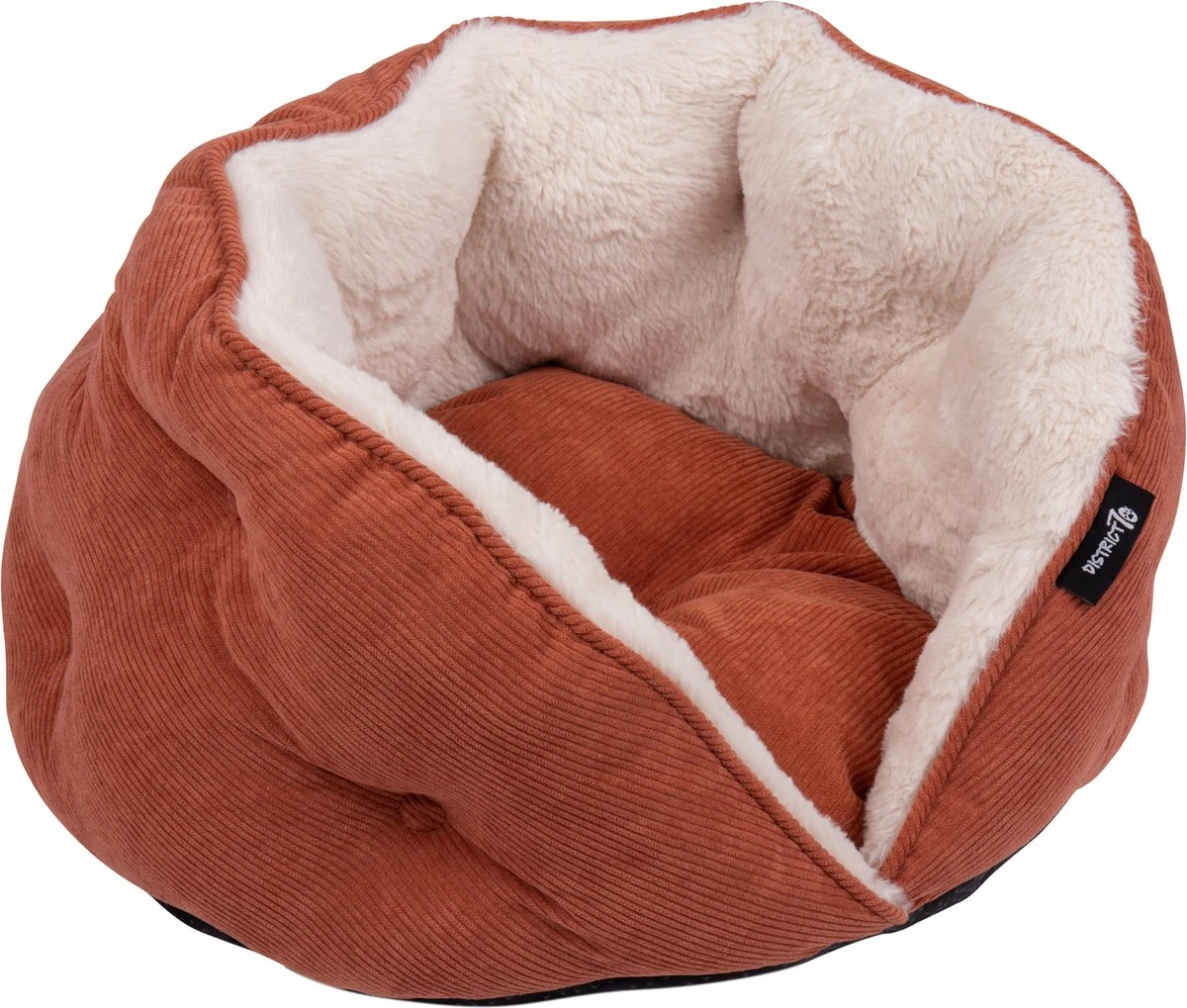 District 70 TUCK - Luxe & Comfortabele Mand Kleine Honden - Terra, Donkergrijs & Zand - 50x50x30 Cm - Zand 7 District 70 TUCK - Luxe & Comfortabele Mand Kleine Honden - Terra, Donkergrijs & Zand - 50x50x30 Cm - Zand - Afbeelding 7