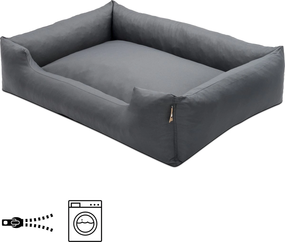 Hondenmand Cordura XXXL – Donkergrijs - 125 X 90 X 24 Cm 1 Hondenmand Cordura XXXL – Donkergrijs - 125 X 90 X 24 Cm