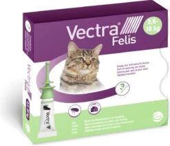 VECTRA Felis - Vlooiendruppels - Voor Katten 0.6 T/m 10 Kg - 3 Pipetten -Huisdierbenodigdheden Serie 1200x1023 1