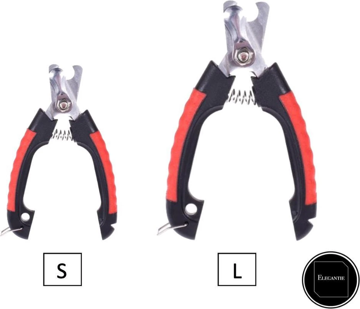 ElegaPet Professionele Nagelknipper Hond L - Rood Zwart - Dier - Nageltang Met Veiligheidsstop Nagelschaar 2 ElegaPet Professionele Nagelknipper Hond L - Rood Zwart - Dier - Nageltang Met Veiligheidsstop Nagelschaar - Afbeelding 2