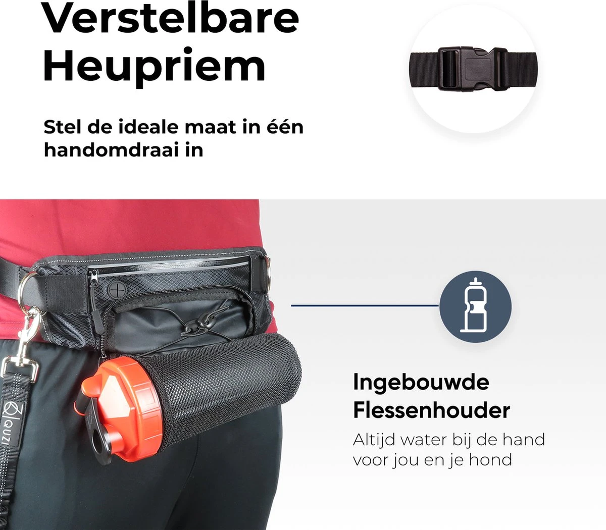 Canicross Looplijn Hond Met Heupriem Voor Hardlopen - Elastische Handsfree Hondenriem - Honden Trainingslijn - 150/200cm - Grijs 6 Canicross Looplijn Hond Met Heupriem Voor Hardlopen - Elastische Handsfree Hondenriem - Honden Trainingslijn - 150/200cm - Grijs - Afbeelding 6