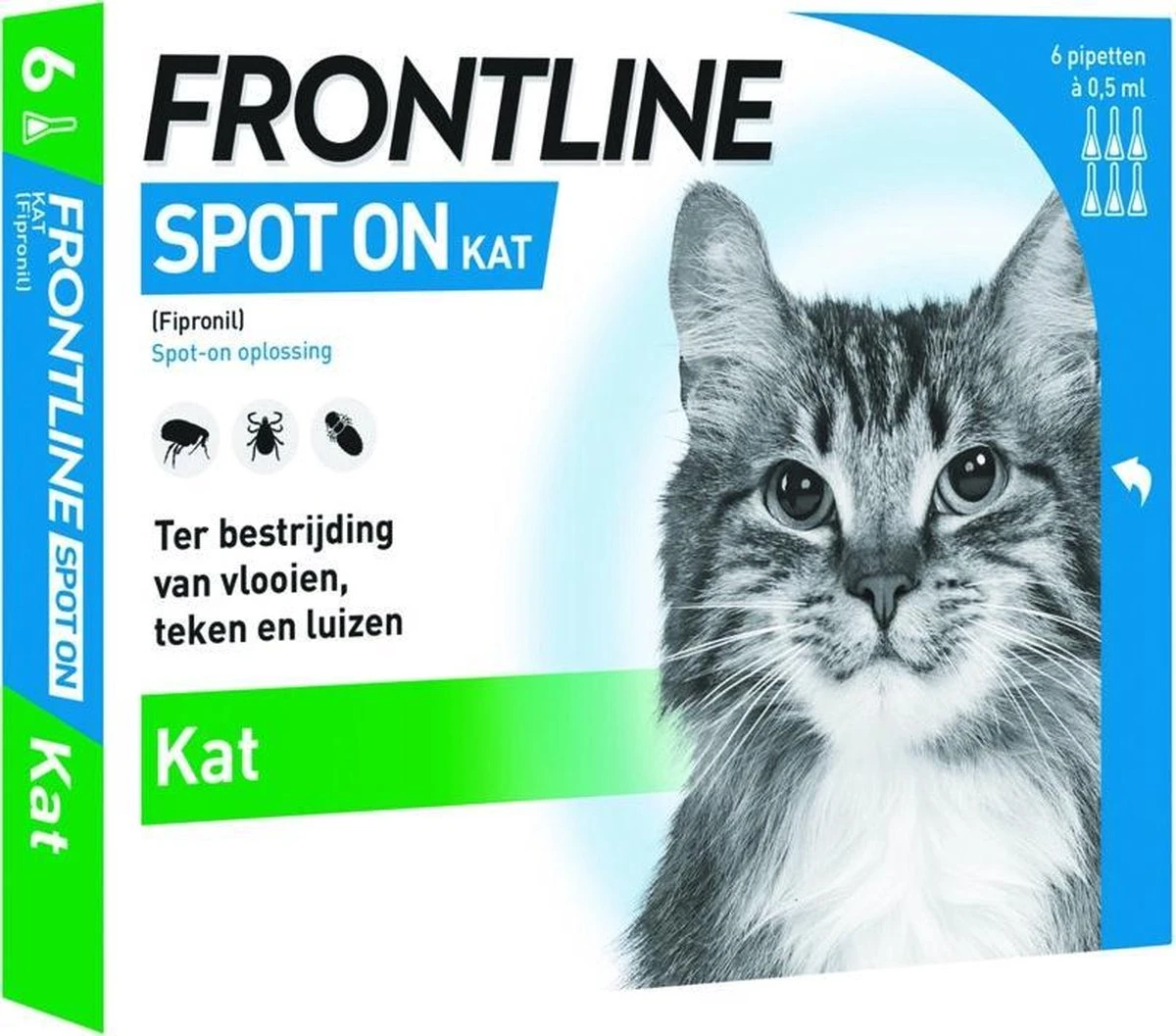 Frontline Spot-On Anti Vlooienmiddel Kat - 6 Pipetten 7 Frontline Spot-On Anti Vlooienmiddel Kat - 6 Pipetten - Afbeelding 7