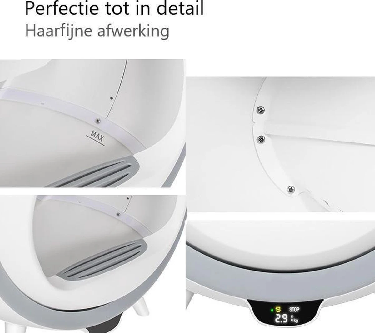 Merkloos Premium Kattenbak - Automatische - Zelfreinigende - Elektrische Kattenbak - Design Kattenbak 10 Merkloos Premium Kattenbak - Automatische - Zelfreinigende - Elektrische Kattenbak - Design Kattenbak - Afbeelding 10