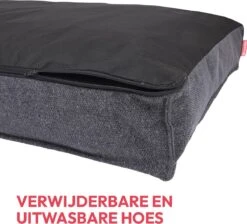 Snoozle Orthopedische Hondenmand - Zacht En Luxe Hondenkussen - Hondenbed - Wasbaar - Hondenmanden - 100 X 70 Cm - Stormy Grey -Huisdierbenodigdheden Serie 1200x1088 1
