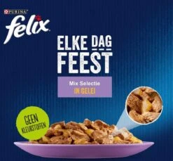 Purina Felix Elke Dag Feest - Kattenvoer Nat - Mix Selectie In Gelei - 120-pack -Huisdierbenodigdheden Serie 1200x1113 2