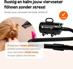 Captain Pup's Professionele Hondenföhn Met 4 Opzetstukken - Bijgeleverde Hondenborstel - Waterblazer Voor Honden - Zwart 12 Captain Pup's Professionele Hondenföhn Met 4 Opzetstukken - Bijgeleverde Hondenborstel - Waterblazer Voor Honden - Zwart -Huisdierbenodigdheden Serie 1200x1120 1