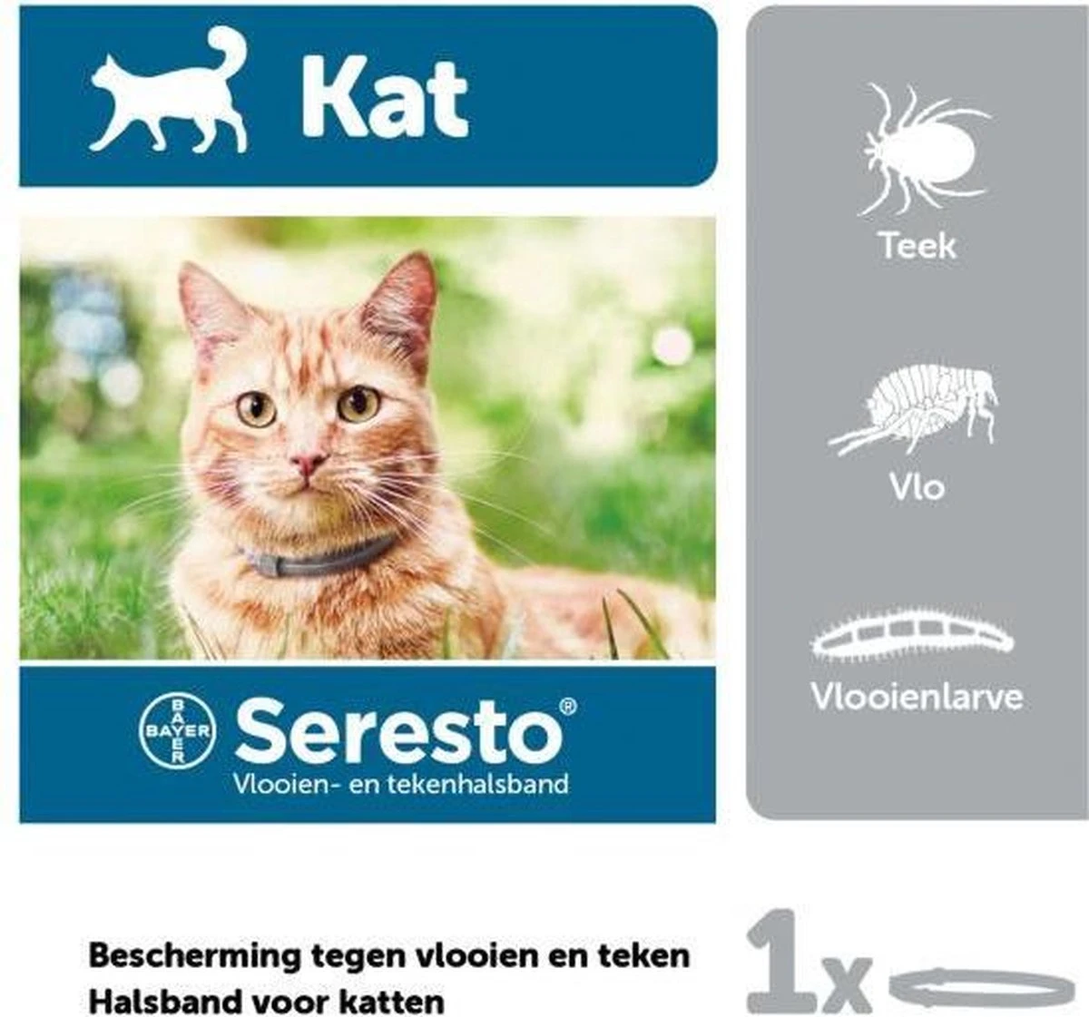 Seresto Teken- En Vlooienband Kat - Anti Tekenmiddel - 2 Stuks X 38 Cm 2 Seresto Teken- En Vlooienband Kat - Anti Tekenmiddel - 2 Stuks X 38 Cm - Afbeelding 2
