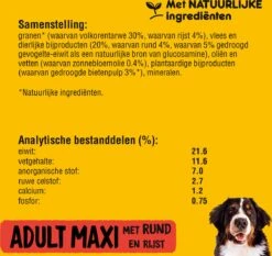 Pedigree Maxi Adult Honden Droogvoer - Rund - 15 Kg 7 Pedigree Maxi Adult Honden Droogvoer - Rund - 15 Kg -Huisdierbenodigdheden Serie 1200x1134 1