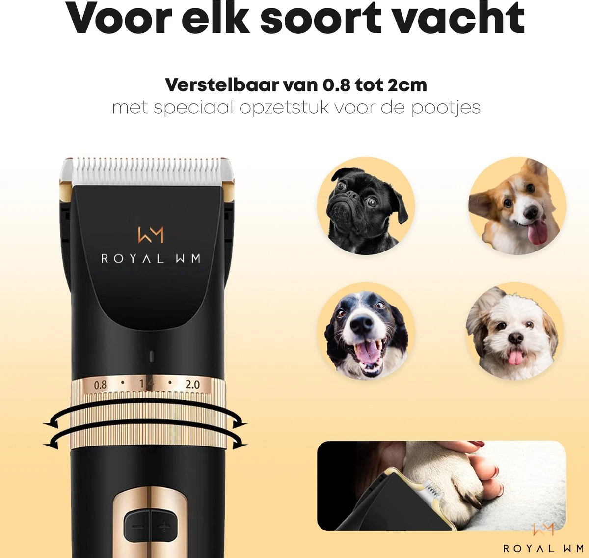 Hondentondeuse Professioneel - 2 In 1 - Honden & Katten - Hondentrimmer - Dikke & Dunne Vacht 2 Hondentondeuse Professioneel - 2 In 1 - Honden & Katten - Hondentrimmer - Dikke & Dunne Vacht - Afbeelding 2