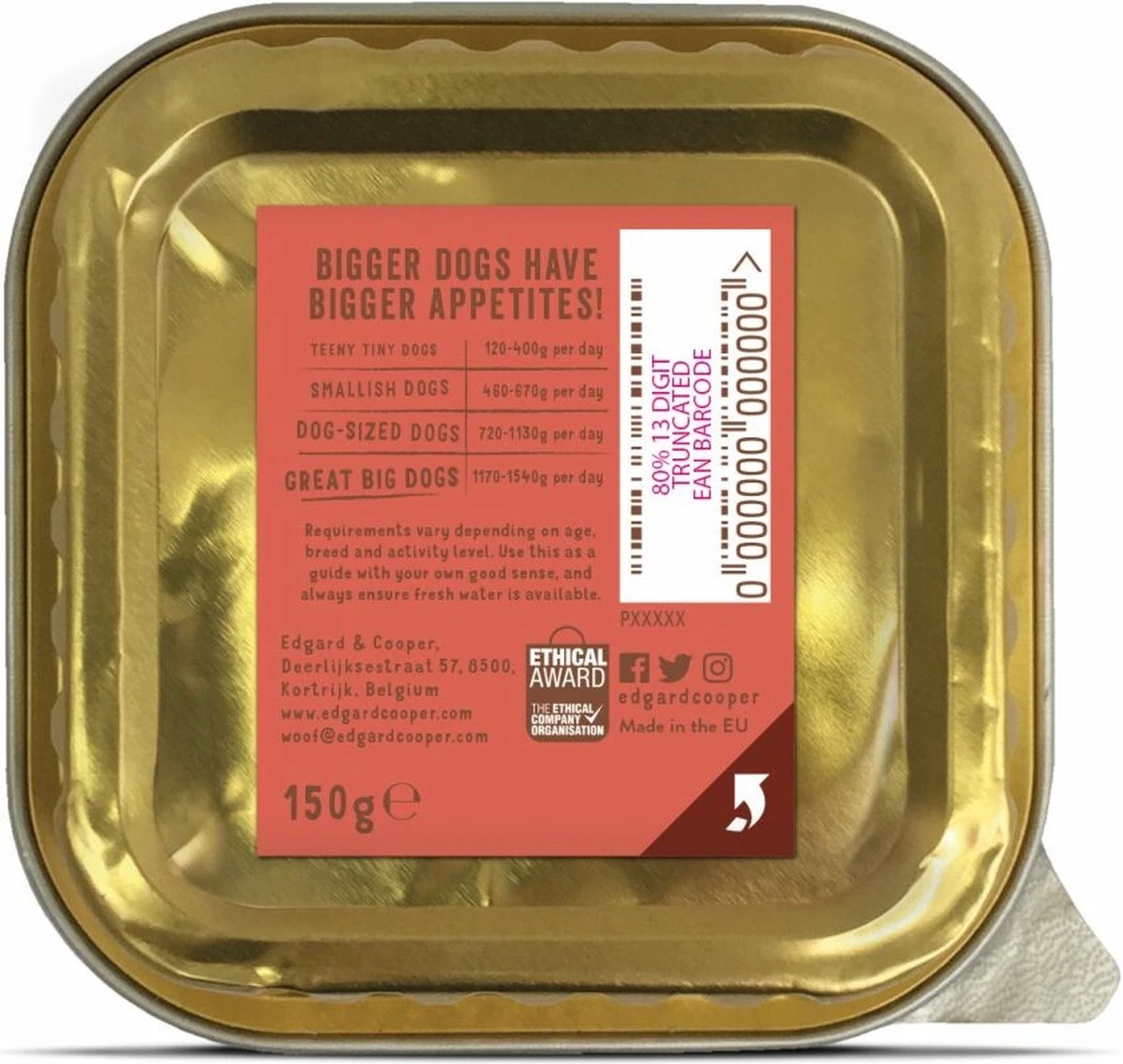 11x Edgard & Cooper Kuipje Vers Vlees Senior Hondenvoer Kip - Zalm 150 Gr 2 11x Edgard & Cooper Kuipje Vers Vlees Senior Hondenvoer Kip - Zalm 150 Gr - Afbeelding 2