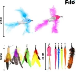 Filo Kattenhengel Set + 12 Kattenspeeltjes – Speelhengels Interactief Kattenspeelgoed – Hengel Kattenspeeltje Kittens - Speelgoed Speelhengel Vis Kat En Kitten 11 Filo Kattenhengel Set + 12 Kattenspeeltjes – Speelhengels Interactief Kattenspeelgoed – Hengel Kattenspeeltje Kittens - Speelgoed Speelhengel Vis Kat En Kitten -Huisdierbenodigdheden Serie 1200x1137 6