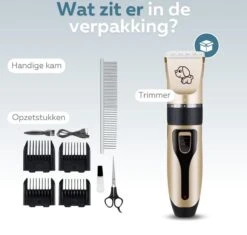 BYER Professionele Dieren Tondeuse Set - Voor Huisdieren Katten & Honden - Draadloos - Oplaadbare Pet Trimmer - Dog Tondeuze Clipper - 5 Standen & Vier Opzetkammen - Low Noise 17 BYER Professionele Dieren Tondeuse Set - Voor Huisdieren Katten & Honden - Draadloos - Oplaadbare Pet Trimmer - Dog Tondeuze Clipper - 5 Standen & Vier Opzetkammen - Low Noise -Huisdierbenodigdheden Serie 1200x1142 8