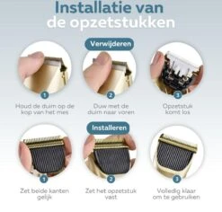 BYER Professionele Dieren Tondeuse Set - Voor Huisdieren Katten & Honden - Draadloos - Oplaadbare Pet Trimmer - Dog Tondeuze Clipper - 5 Standen & Vier Opzetkammen - Low Noise 16 BYER Professionele Dieren Tondeuse Set - Voor Huisdieren Katten & Honden - Draadloos - Oplaadbare Pet Trimmer - Dog Tondeuze Clipper - 5 Standen & Vier Opzetkammen - Low Noise -Huisdierbenodigdheden Serie 1200x1148 6