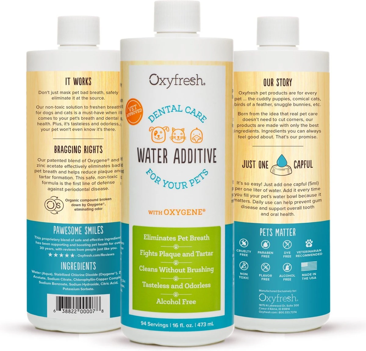 OxyFresh Pet Mondwater Hond En Kat. Helpt Tegen Tandsteen, Plak En Vieze Ademgeurtjes 1 OxyFresh Pet Mondwater Hond En Kat. Helpt Tegen Tandsteen, Plak En Vieze Ademgeurtjes