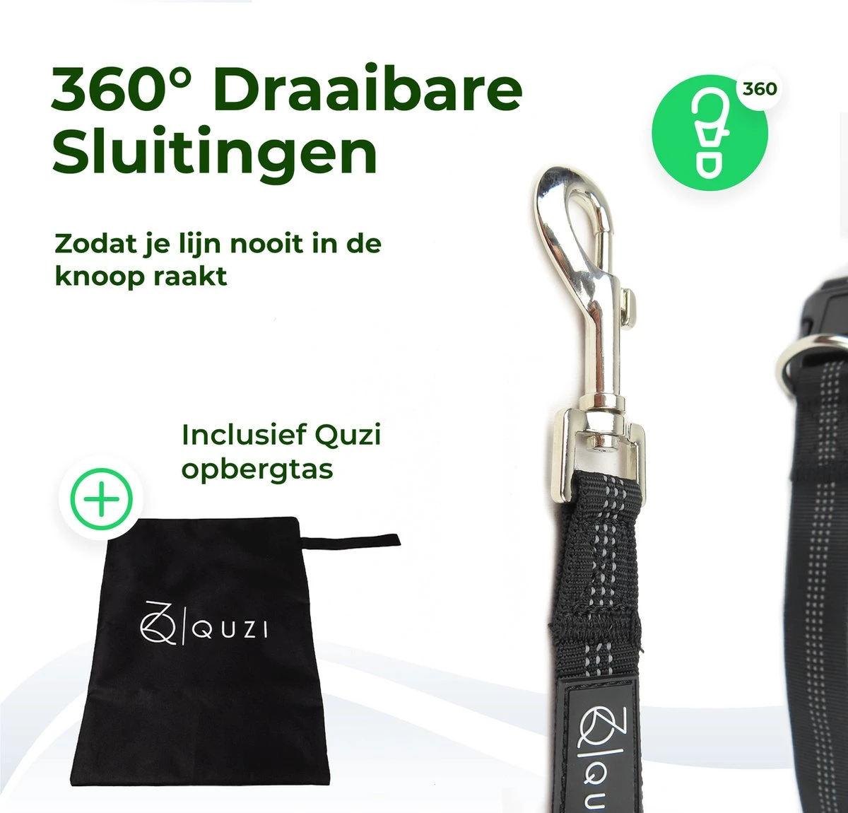 Canicross Looplijn Hond Met Heupriem Voor Hardlopen - Elastische Handsfree Hondenriem - Honden Trainingslijn - 150/200cm - Groen 8 Canicross Looplijn Hond Met Heupriem Voor Hardlopen - Elastische Handsfree Hondenriem - Honden Trainingslijn - 150/200cm - Groen - Afbeelding 8