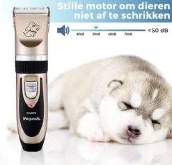 LifeGoods Hondentondeuse - Voor Katten En Honden - Complete Set - 5 Standen - Draadloos - Oplaadbaar - Goud/Zwart -Huisdierbenodigdheden Serie 1200x1153 3