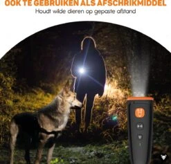 Vulpes Pets® Ultrasone Anti Blaf Apparaat – 3-in-1 Anti Blaf Apparaat Pro - Diervriendelijk & Zonder Schok - Alternatief Anti Blafband - Voor Kleine & Grote Honden - Audio - Flashlight - USB-Oplaadbaar -Huisdierbenodigdheden Serie 1200x1153 5