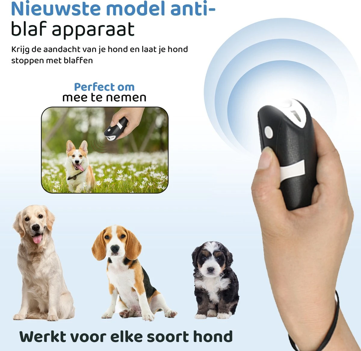 Diervriendelijke Ultrasone Anti- Blaf Apparaat 2023 + Batterijen - Extra Snel Van Blaffen Af - Anti Blafband – Honden Training Blaffen – Hondentrainer 3 Diervriendelijke Ultrasone Anti- Blaf Apparaat 2023 + Batterijen - Extra Snel Van Blaffen Af - Anti Blafband – Honden Training Blaffen – Hondentrainer - Afbeelding 3