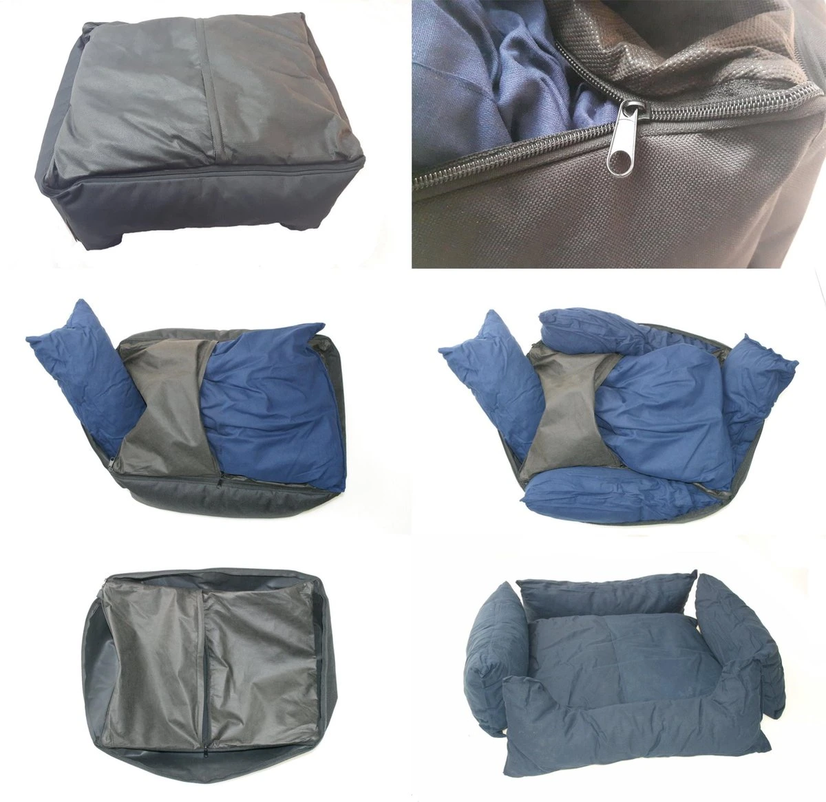 Hondenmand Cordura XXXL – Donkergrijs - 125 X 90 X 24 Cm 3 Hondenmand Cordura XXXL – Donkergrijs - 125 X 90 X 24 Cm - Afbeelding 3