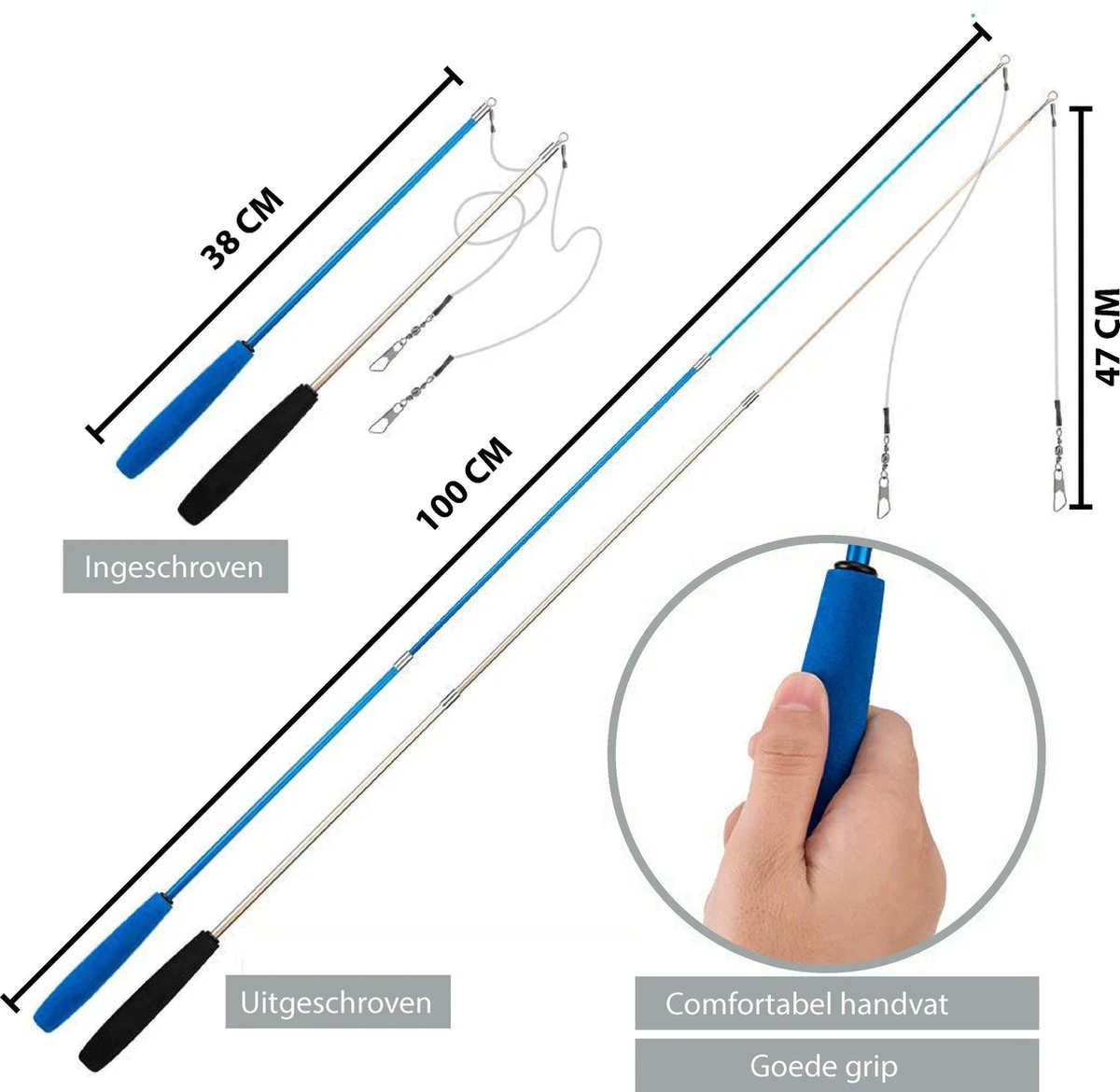 Filo Kattenhengel Set + 12 Kattenspeeltjes – Speelhengels Interactief Kattenspeelgoed – Hengel Kattenspeeltje Kittens - Speelgoed Speelhengel Vis Kat En Kitten 4 Filo Kattenhengel Set + 12 Kattenspeeltjes – Speelhengels Interactief Kattenspeelgoed – Hengel Kattenspeeltje Kittens - Speelgoed Speelhengel Vis Kat En Kitten - Afbeelding 4