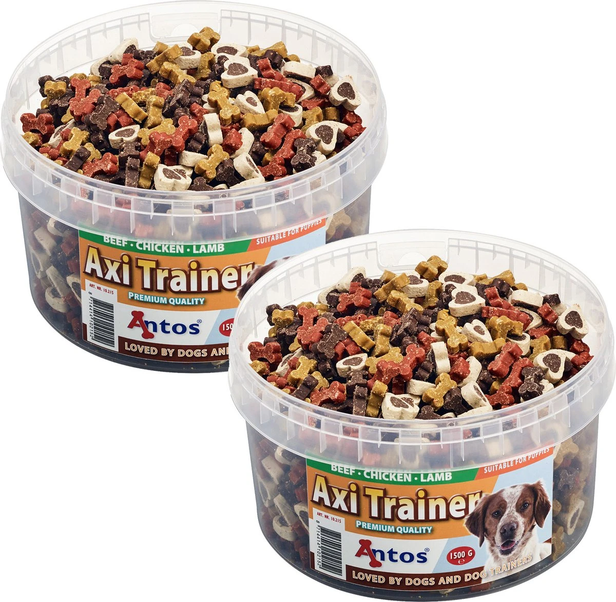 Antos Axi Trainer - Hondensnacks - 2 X Kip Lam Rund 1500 G 3 Antos Axi Trainer - Hondensnacks - 2 X Kip Lam Rund 1500 G - Afbeelding 3