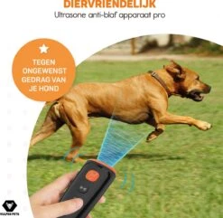 Vulpes Pets® Ultrasone Anti Blaf Apparaat – 3-in-1 Anti Blaf Apparaat Pro - Diervriendelijk & Zonder Schok - Alternatief Anti Blafband - Voor Kleine & Grote Honden - Audio - Flashlight - USB-Oplaadbaar -Huisdierbenodigdheden Serie 1200x1172 2