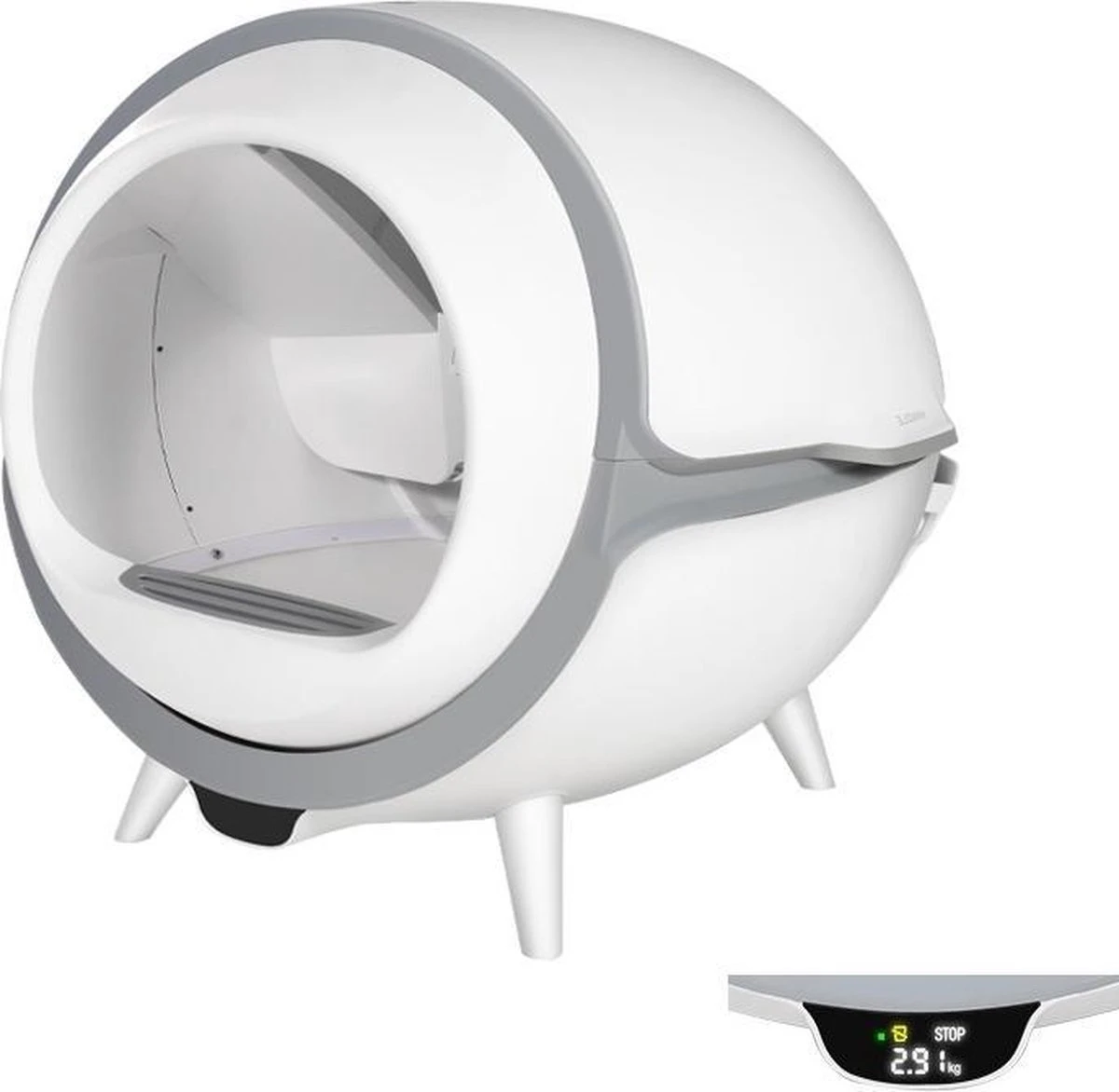 Merkloos Premium Kattenbak - Automatische - Zelfreinigende - Elektrische Kattenbak - Design Kattenbak 1 Merkloos Premium Kattenbak - Automatische - Zelfreinigende - Elektrische Kattenbak - Design Kattenbak