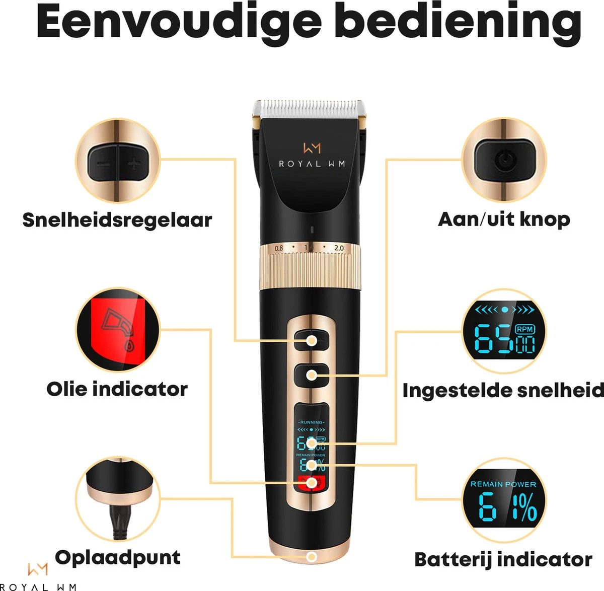 Hondentondeuse Professioneel - 2 In 1 - Honden & Katten - Hondentrimmer - Dikke & Dunne Vacht 3 Hondentondeuse Professioneel - 2 In 1 - Honden & Katten - Hondentrimmer - Dikke & Dunne Vacht - Afbeelding 3