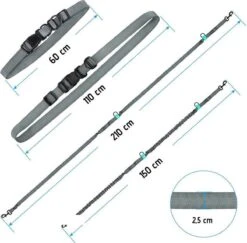 Oak's First Elastische En Diervriendelijke Looplijn Met Heupriem - Hondenriem - 150cm/210cm - Grijs 8 Oak's First Elastische En Diervriendelijke Looplijn Met Heupriem - Hondenriem - 150cm/210cm - Grijs -Huisdierbenodigdheden Serie 1200x1180 1
